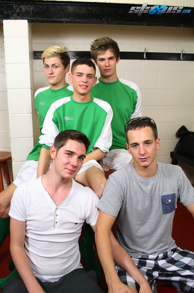 Footballer cock in the locker room (1)