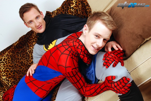 John Parker fucks the hot ass of superhero twink Milan Sharp (1)